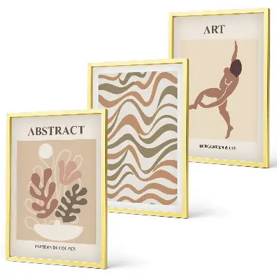 Wall art set Matisse boho abstract patterns