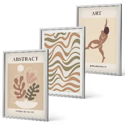 Wall art set Matisse boho abstract patterns