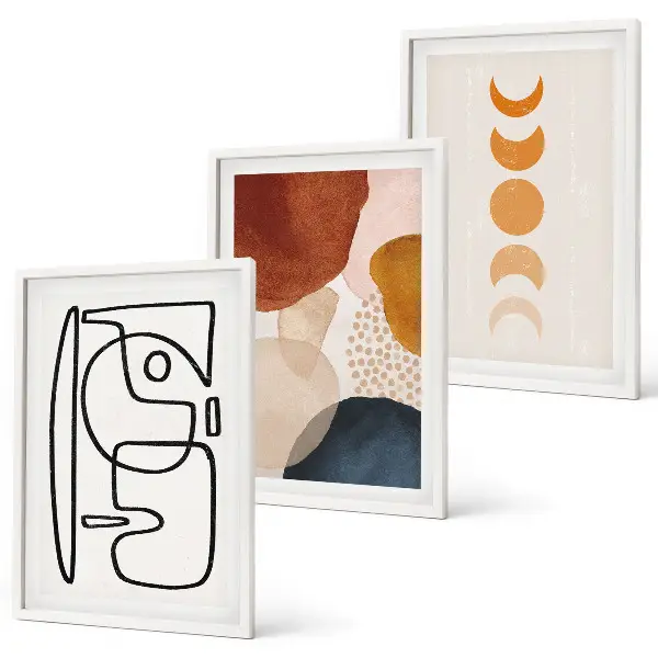 Abstract color wall art set colorful decorative prints