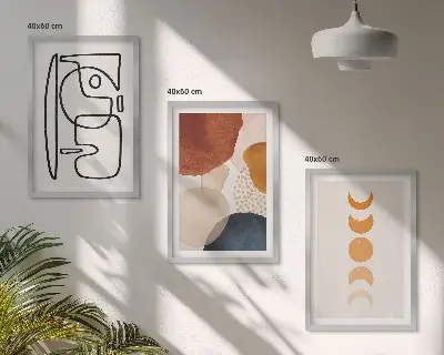 Wall art set Abstract color decorations
