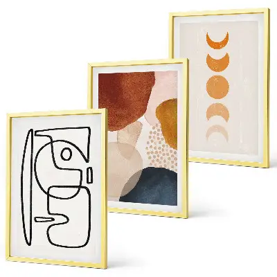 Wall art set Abstract color decorations