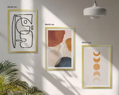 Abstract color wall art set colorful decorative prints