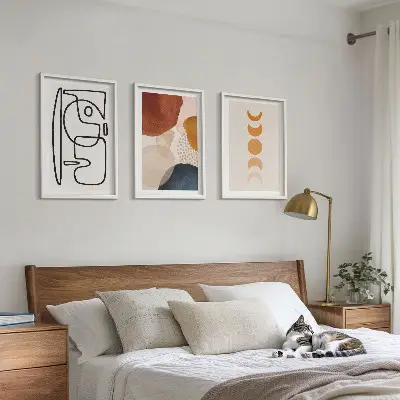 Abstract color wall art set colorful decorative prints