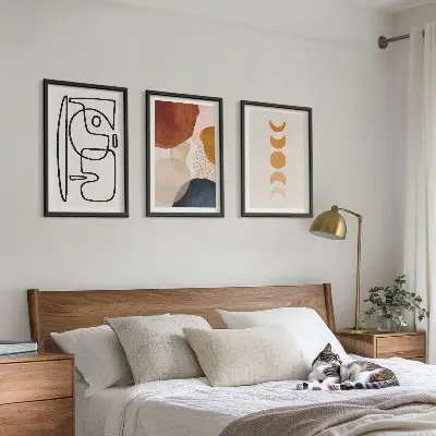 Abstract color wall art set colorful decorative prints