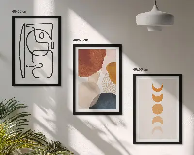 Abstract color wall art set colorful decorative prints