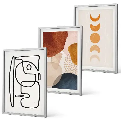 Abstract color wall art set colorful decorative prints
