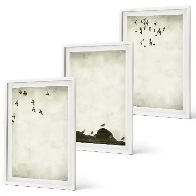 Flying Birds minimalism wall art set minimalist wall art set