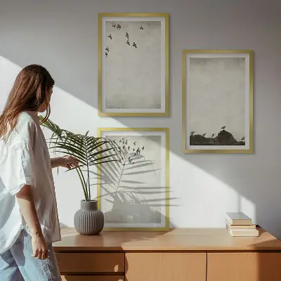 Flying Birds minimalism wall art set minimalist wall art set