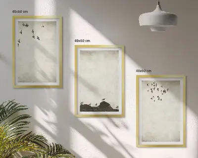 Flying Birds minimalism wall art set minimalist wall art set