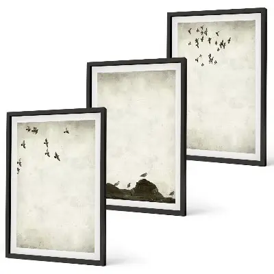 Flying Birds minimalism wall art set minimalist wall art set