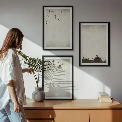 Flying Birds minimalism wall art set minimalist wall art set
