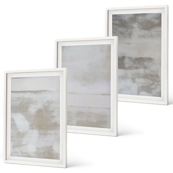 Three-piece wall art piece Modern distressed textures