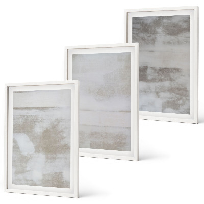 Three-piece wall art piece Modern distressed textures