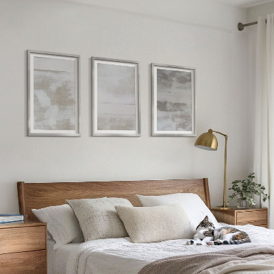 Three-piece wall art piece Modern distressed textures