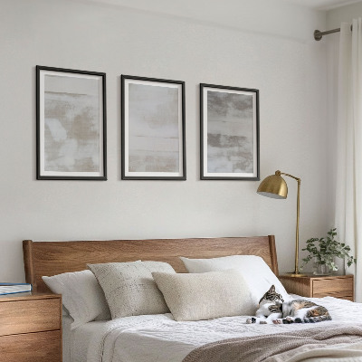 Three-piece wall art piece Modern distressed textures
