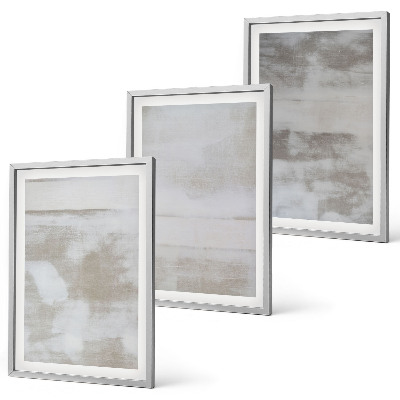 Three-piece wall art piece Modern distressed textures