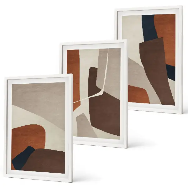 Abstract modern structures wall art set
