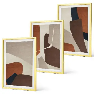 Abstract modern structures wall art set 