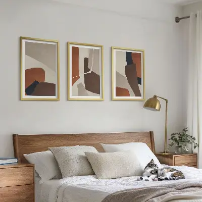 Abstract modern structures wall art set 