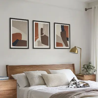 Abstract modern structures wall art set 