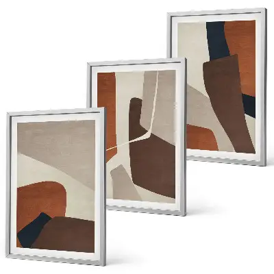 Abstract modern structures wall art set 