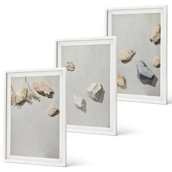 Boho Beach Stone Wall Art Set decorative wall hanging set