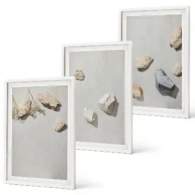 Boho Beach Stone Wall Art Set decorative wall hanging set
