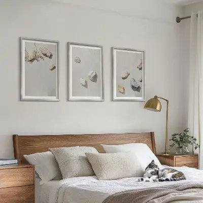 Boho Beach Stone Wall Art Set decorative wall hanging set