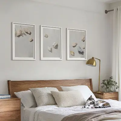 Boho Beach Stone Wall Art Set decorative wall hanging set