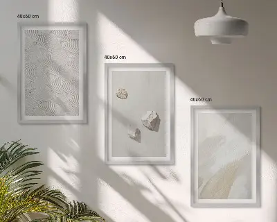 Modern Sand Stones Wall Art Set modern sand stone painting collection