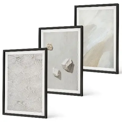Modern Sand Stones Wall Art Set modern sand stone painting collection