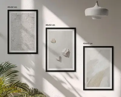 Modern Sand Stones Wall Art Set modern sand stone painting collection