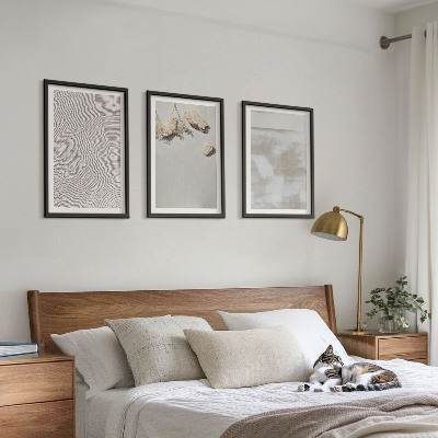 Three-piece wall art piece Sand stones boho texture