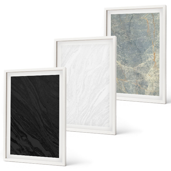Wall art set The colors of elegant stone structures
