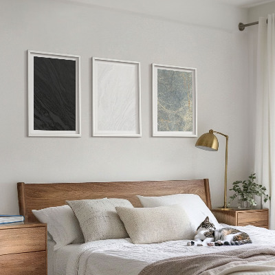Wall art set The colors of elegant stone structures