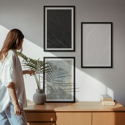 Wall art set The colors of elegant stone structures