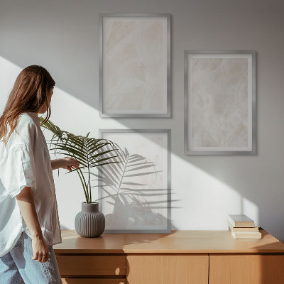 Wall art set The structure of elegant marble