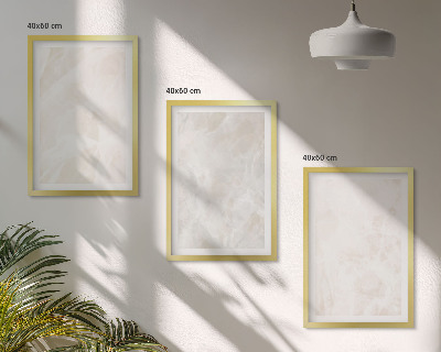Wall art set The structure of elegant marble