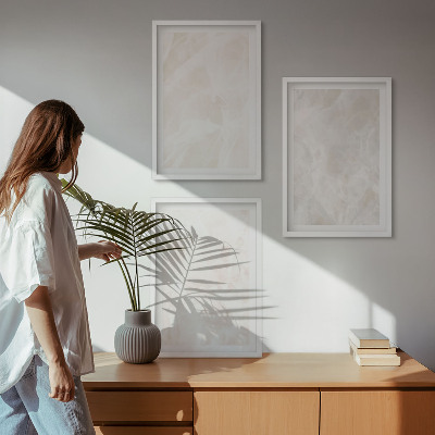 Wall art set The structure of elegant marble