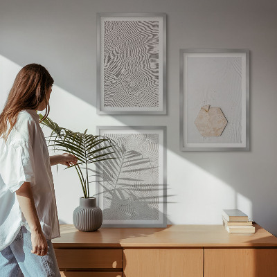 Wall art set Light boho sand textures