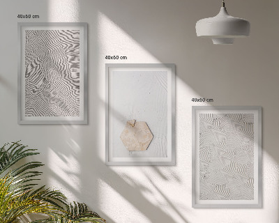 Wall art set Light boho sand textures