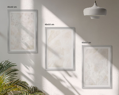 Wall art set Pastel marble structures