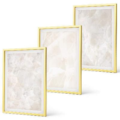 Wall art set Pastel marble structures
