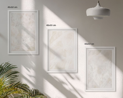 Wall art set Pastel marble structures