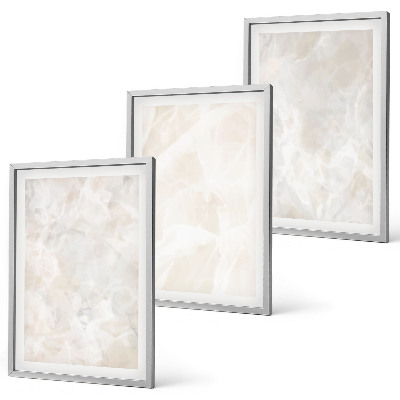 Wall art set Pastel marble structures