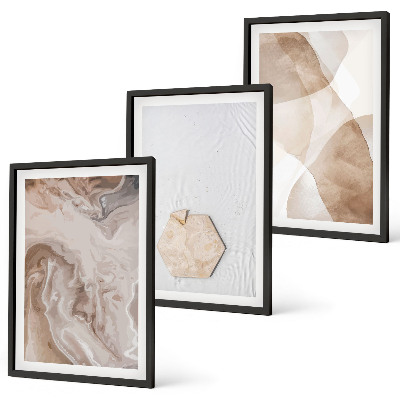 Wall art set Designer abstraction of nature
