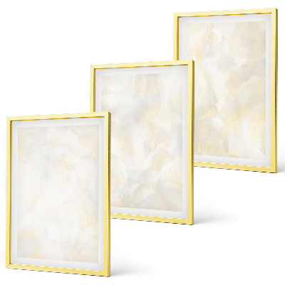 Three-piece wall art piece Bright texture paint design