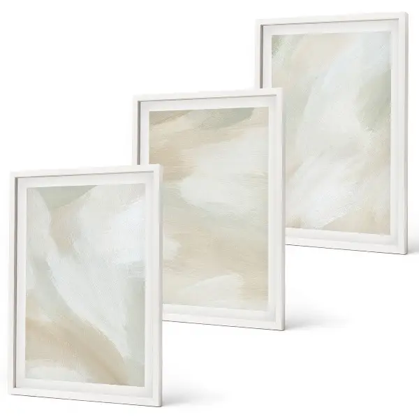 Wall art set minimalist paint texture design