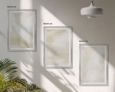 Wall art set minimalist paint texture design