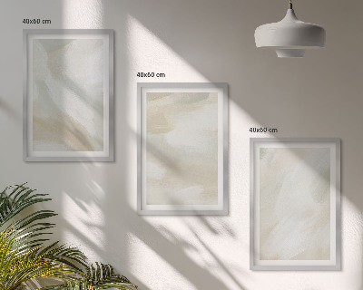 Wall art set Paint texture minimalism